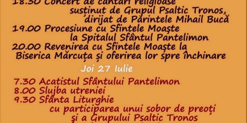 Parohia Mărcuța va organiza evenimente deosebite cu ocazia hramului